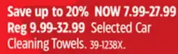 Canadian Tire Selected Car Cleaning Towels offer