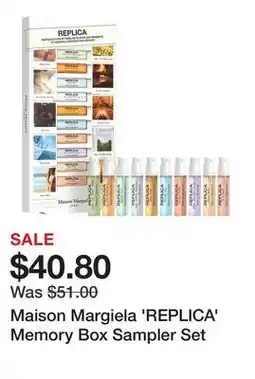 Sephora Maison Margiela 'REPLICA' Memory Box Sampler Set offer