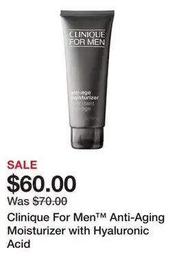 Sephora Clinique For Men Anti-Aging Moisturizer with Hyaluronic Acid offer