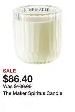 Sephora The Maker Spiritus Candle offer
