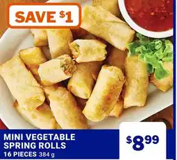 M & M Food Market MINI VEGETABLE SPRING ROLLS offer