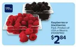 Walmart RASPBERRIES OR BLACKBERRIES offer