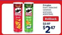Walmart Pringles offer