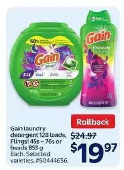 Walmart Gain Laundry Detergent offer