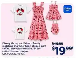 Walmart Disney Mickey and Friends family matching set offer