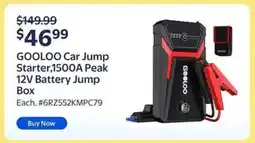 Walmart GOOLOO Car Jump Starter offer
