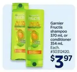 Walmart Garnier Fructis Shampoo or Conditioner offer