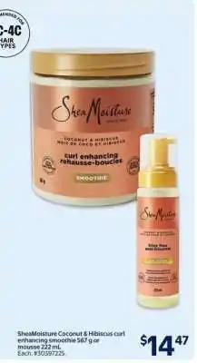 Walmart SheaMoisture Coconut & Hibiscus Curl Enhancing Smoothie or Mousse offer