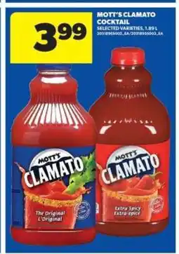 Real Canadian Superstore MOTT’S CLAMATO COCKTAIL offer