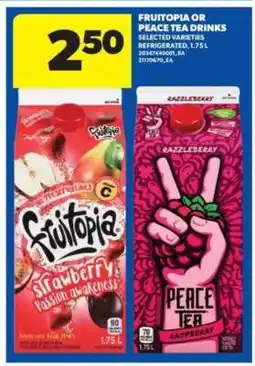 Real Canadian Superstore Fruitopia or Peace Tea Drinks offer