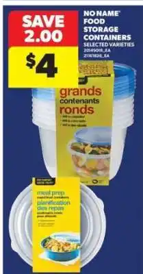 Real Canadian Superstore NO NAME FOOD STORAGE CONTAINERS offer