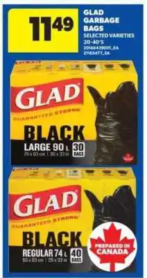 Real Canadian Superstore GLAD GARBAGE BAGS offer