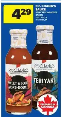 Real Canadian Superstore P.F. Chang's Sauce offer