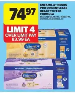 Real Canadian Superstore Enfamil A+ Neuro Pro or Gentlease Ready to Feed Formula offer