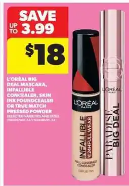Real Canadian Superstore L'Oréal Big Deal Mascara, Infallible Concealer offer