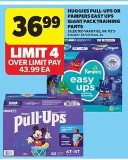 Real Canadian Superstore Huggies Pull-Ups or Pampers Easy Ups Giant Pack Training Pants offer
