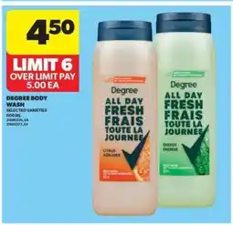 Real Canadian Superstore Degree body wash offer