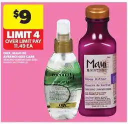 Real Canadian Superstore OGX, Maui or Aveeno Hair Care offer