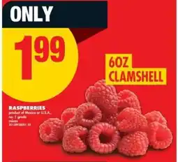 No Frills Raspberries offer