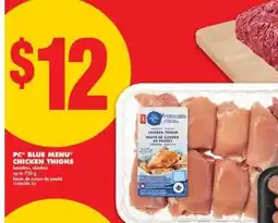 No Frills PC BLUE MENU CHICKEN THIGHS offer