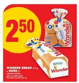 No Frills Wonder Bread or Buns offer