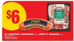 No Frills PC Splendido Charcuterie or Ziggy's Kolbassa offer