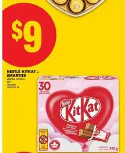 No Frills NESTLÉ KITKAT or SMARTIES offer
