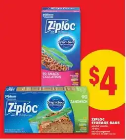 No Frills Ziploc Storage Bags offer