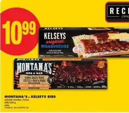 No Frills MONTANA'S or KELSEYS RIBS offer