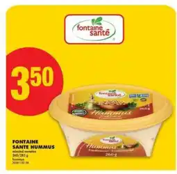 No Frills Fontaine Santé Hummus offer