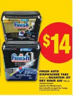 No Frills Finish Auto Dishwasher Tabs or Quantum Jet Dry Rinse Aid offer