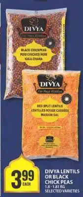 Food Basics DIVYA LENTILS OR BLACK CHICK PEAS offer
