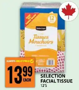 Food Basics SELECTION FACIAL TISSUE offer