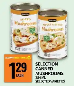 Food Basics SELECTION CANNED MUSHROOMS offer