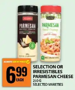 Food Basics SELECTION OR IRRESISTIBLES PARMESAN CHEESE offer