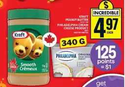 Food Basics Kraft Peanut Butter or Philadelphia Cream Cheese offer