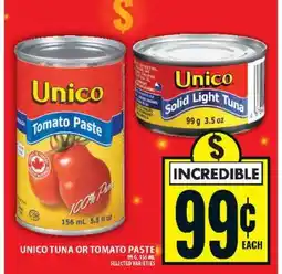 Food Basics Unico Tuna or Tomato Paste offer