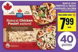 Food Basics MAPLE LEAF PREPPED & READY SHREDDED CHICKEN offer