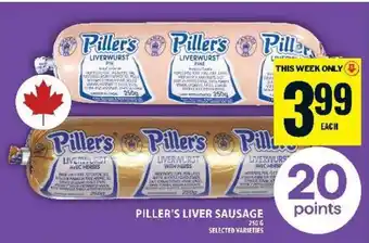 Food Basics Piller's Liver Sausage offer