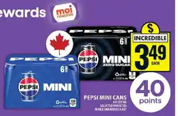 Food Basics PEPSI MINI CANS offer