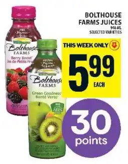 Food Basics BOLTHOUSE FARMS Juices offer