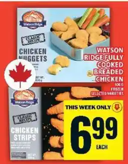Food Basics Watson Ridge Fully Cooked Breaded Chicken offer