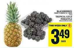 Food Basics Blackberries & Tropical Gold Pineapple offer