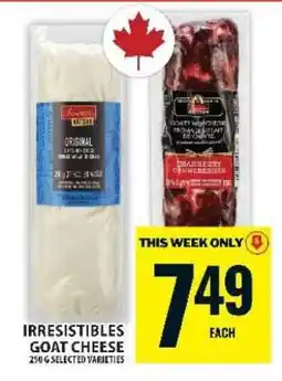 Food Basics IRRESISTIBLES GOAT CHEESE offer