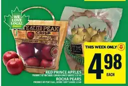 Food Basics Red Prince Apples / Rocha Pears offer