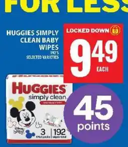 Food Basics HUGGIES SIMPLY CLEAN BABY WIPES offer