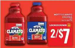 Food Basics MOTT’S CLAMATO COCKTAIL offer