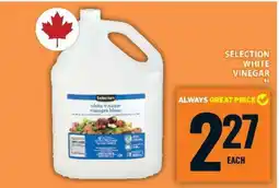 Food Basics SELECTION WHITE VINEGAR offer