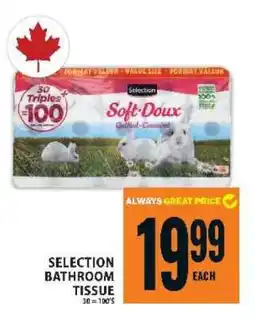 Food Basics SELECTION BATHROOM TISSUE offer