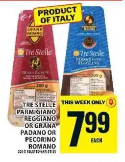 Food Basics Tre Stelle Parmigiano Reggiano or Grana Padano or Pecorino Romano offer